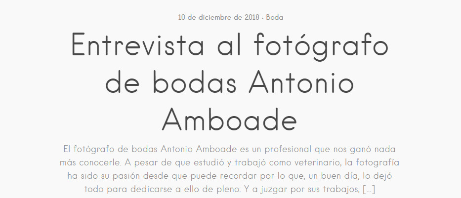 Entrevista Antonio Amboade